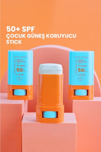 Image of Bade Natural Kids Mineral Sunscreen Stick SPF 50+ - 100% Natural Zinc Oxide Sun Protection for Babies & Children, Broad Spectrum UVA /UVB Defense, Water Resistant & Gentle Formula, 0.56 oz