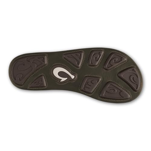 Image of OluKai Mea Ola Mano Men's Leather Sandals, Hand-Woven Hawaiian Strap
