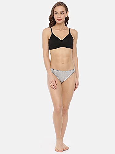 Image of Macrowoman W-Series Essential 24x7 Comfort Bra for Women in Cotton Poly Fabric, Seamless Wire-Free with Adjustable Straps