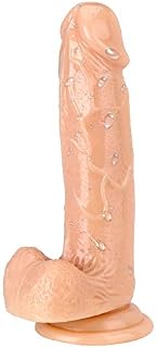 NNZY 7.08inch Realistic Dillo with Suction Cup,Analog Plug Adut Seax Toiy for Women