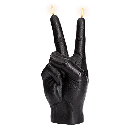 Estatua de Mano en Señal de Paz 6.7 in Negro miniatura 3