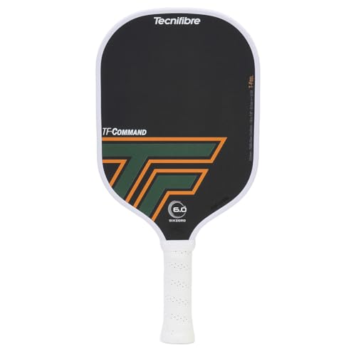 Tecnifibre TF-Command 15mm Pickleball Paddle-w/Honeycomb Polypropylene Core & 700k Raw Carbon (Engineered and Manufactured by SixZero)