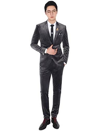 Costume homme en velours idéal pour mariages et soirées de gala formelles