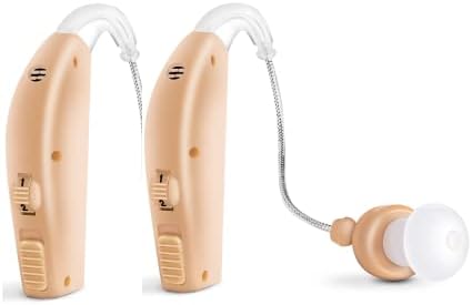 MSA 30X Twin Pack Sound Amplifier BTE PSAD | 30X Amplification | Rechargeable Sound Amplifier with Tips and Cleaning Brush