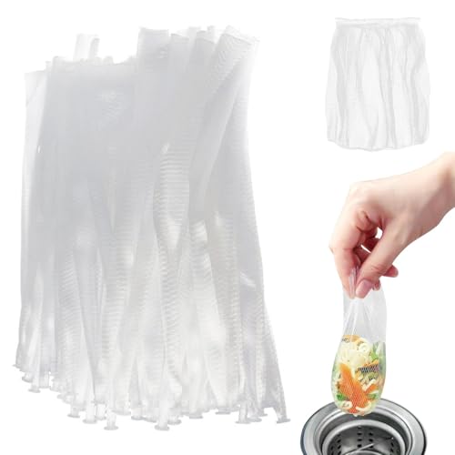 100 bolsas de malla para colador de fregadero de cocina miniatura 2