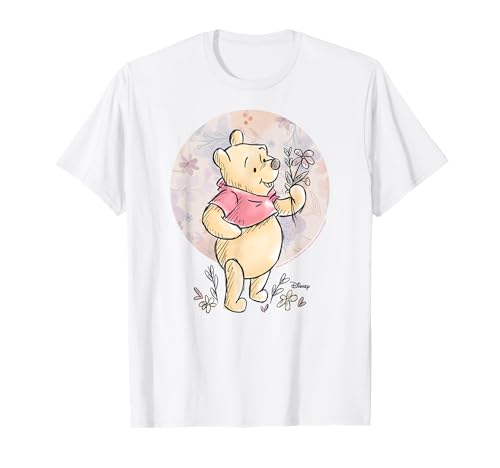 Winnie the Pooh - Floral Circle Pooh T-Shirt