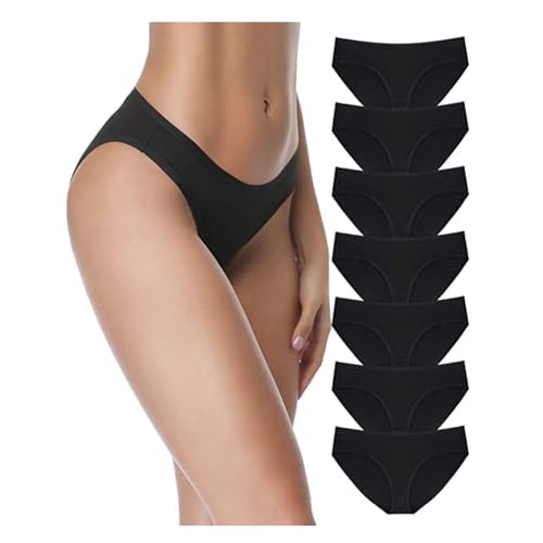 SIMIYA 7/10 Pack Cotton Underwear for Women Stretch Hipster Underwear Panties Breathable Soft Bikini Underwear