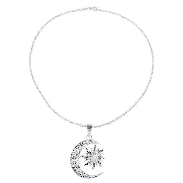 Silvertree925 Exquisite Sun and Moon Pendant with Chain for Women & Men in PURE Sterling Silver (B0D6G4CS4Y) Amazon Price History, Amazon Price Tracker