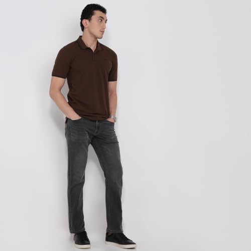 Park Avenue Store Park Avenue Men Slim Fit Cotton Polo T-Shirt Dark - Image 6