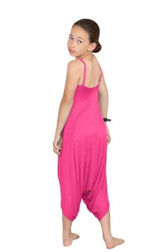 Mono tipo camisola liso para niños y niñas, peto holgado infantil estilo Lagenlook cereza 2