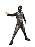 Rubie's Marvel Spider-Man Far from Home Child's Spider-Man Stealth Costume & Mask, Medium, Black/Gray