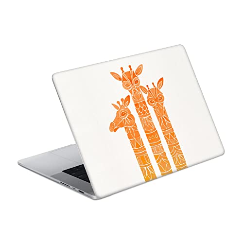 Autocollant vinyle MacBook Pro 16 A2485 Cat Coquillette Orange Giraffes Head Case Designs