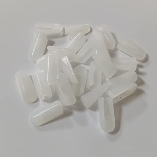 Image of Led 99 Lighting 200pcs Silicone neon Flex end of Cap Accessories 6mm for 6x12mm neon Signs use bar ,Wall Decoration, Garage,Home Decoration (Milk White), Transparent