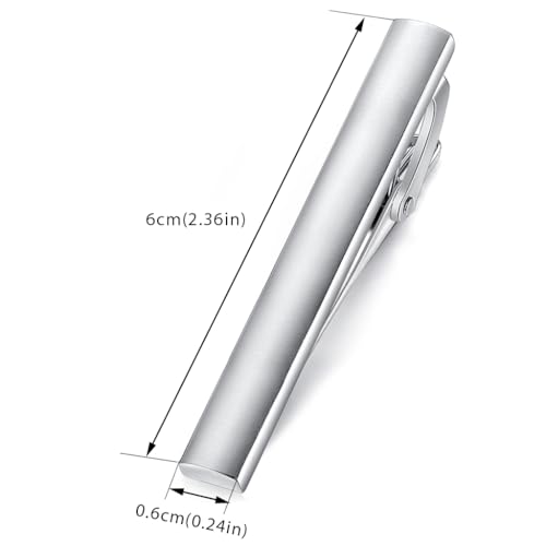 Image of HONEY BEAR 5cm /5.4cm /6cm Mens Tie Clip Bar for Normal Size Steel Business Wedding Gift 1.97 inch /2.12 inch /2.36 inch