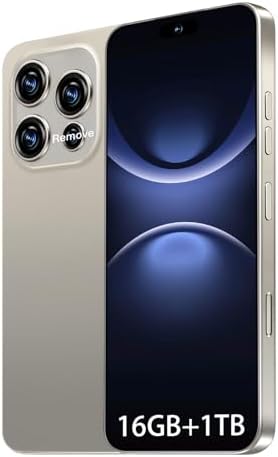 16PROMA X 16GB+1TB 6.99″ HD Screen Smartphone Unlocked Cell Phone,Battery 7000mAh Unlocked The Phone, Android 14 Fingerprint Button Unlock/GPS/Dual SIM/5G/Face ID (Gray)