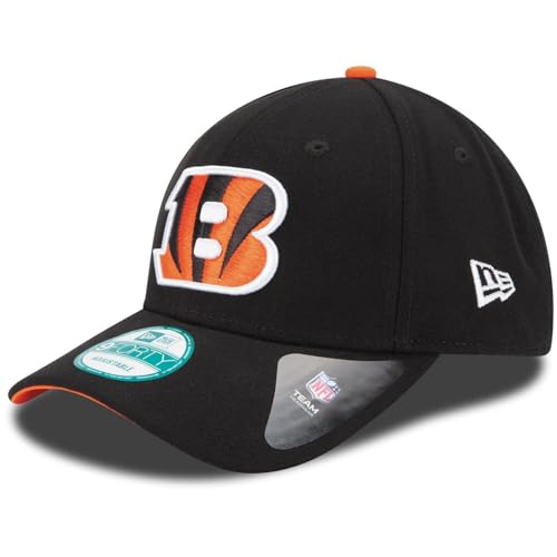 New Era NFL The League 9FORTY Adjustable Hat Cap One Size (US, Alpha, One Size, Cincinnati Bengals - Black)