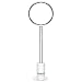 Dyson Powerful Large Air Multiplier Pedestal Fan, AM08 Model, White/Silver Color, Adjustable Height of 3.6 Feet - 4.6 Feet, Remote Control