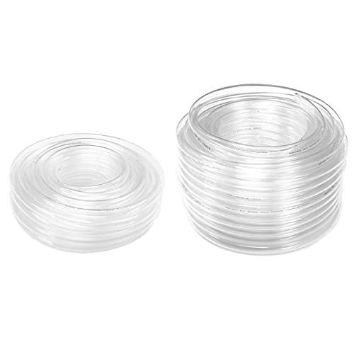 1/2 Inch Clear Vinyl Tubing 50 Feet and 100 Feet Length, Eastrans Flexible Plastic PVC Tubing, BPA Free and Non Toxic
