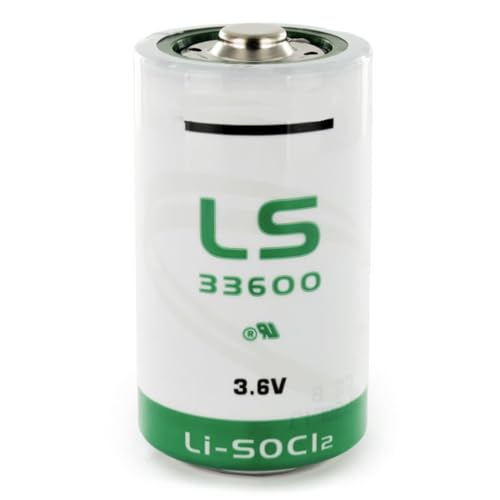 Batteria LS33600 Tipo D 3.6V 17000 mAh LS 33600 Li-SOCI2 MONOUSO