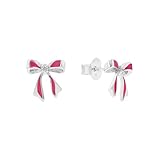 Prinzessin Lillifee Pendientes de plata de ley 925 para niñas, pendientes infantiles, parcialmente con piedras preciosas, plata 925 rodiada/dorada, regalo para niñas, viene en caja de regalo
