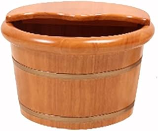 Balde de Banho de Pés de Madeira Reduzindo o Estresse Banheira de Pés de Carvalho Doméstica Adulto Barril de Banho de Pés Banho de Pés Amadeirado Madeira Sólida Saúde Pedicure Banheira de Pé Massagem