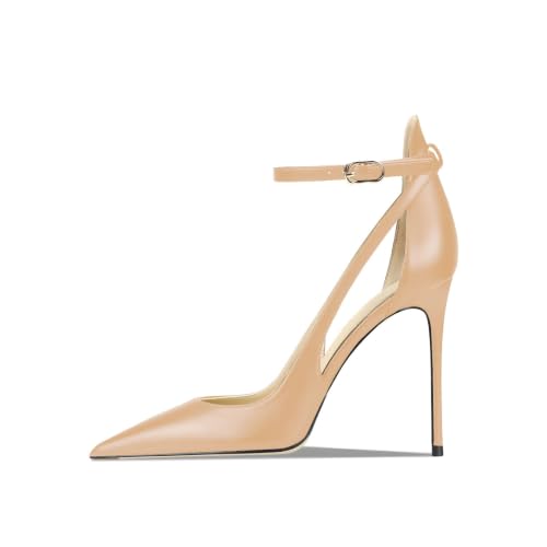 Image of Women's Pointed-Toe Bag-Toe Strappy High-Heeled Shoes Sexy Stiletto Pumps