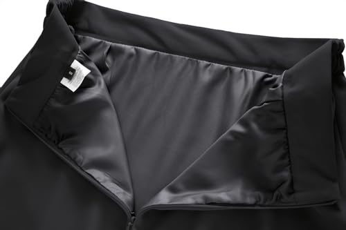 Lamgool Women's Business Skirt Suit Set 2 Piece Office Outfits Notched Lapel Blazer and Pencil Skirt4