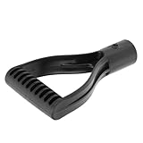 Generic Replacement Plastic Spade Shovel Handle Grip Attachment, Black D-Shaped Reusable Handle for Garden