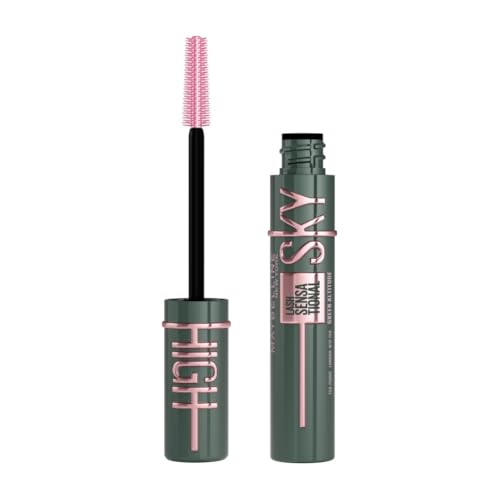 Maybelline New York Lash Sensational Green Altitude, dunkelgrüne Mascara für ein auffälliges Augen-Make-Up, Extreme Länge & volles Volumen, Intensiver Look, Sky High, 7 ml