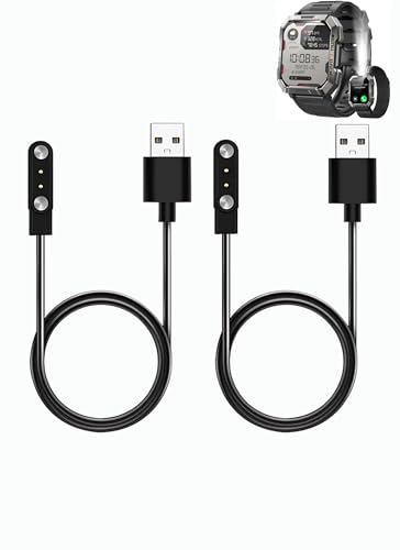 Cargador para IOWODO W60 con imán de alta sujeción y doble cable USB para carga segura de reloj
