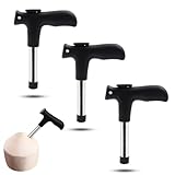 3 PCS Coconut Opener Professional Coconut Hole Puncher Coconut Punch Tool Coconut Cutter for Raw Coconut Water Juice