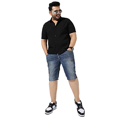 Image of Instafab Plus Men's Button Up Regular Fit Shirt for Casual Wear Modern Clothing Shirt Crafted with Regular Sleeve, Comfort Fit & High-Performance for Everyday Wear