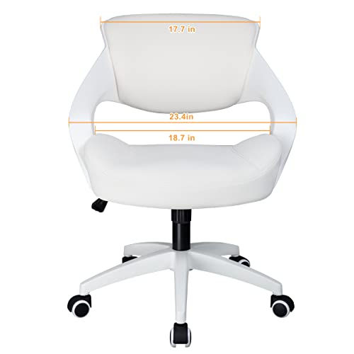 Bojuzija Ergonomic Office Computer Desk Chair Waist Support Function (White) #TOP6