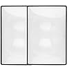 Premium Magnification Full Page Magnifier Fresnel Lenses Ideal for Reading Small Prints & Low Vision Seniors (2PACK) 2