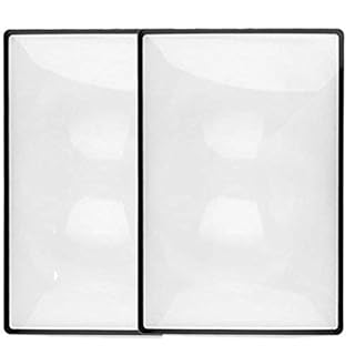 Premium Magnification Full Page Magnifier Fresnel Lenses Ideal for Reading Small Prints & Low Vision Seniors (2PACK) 2