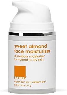 LATHER Sweet Almond Face Moisturizer, 2-Ounce Jar