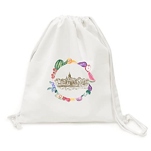 Sac en tissu pliable Turquie croquis pour vos courses au marché bio