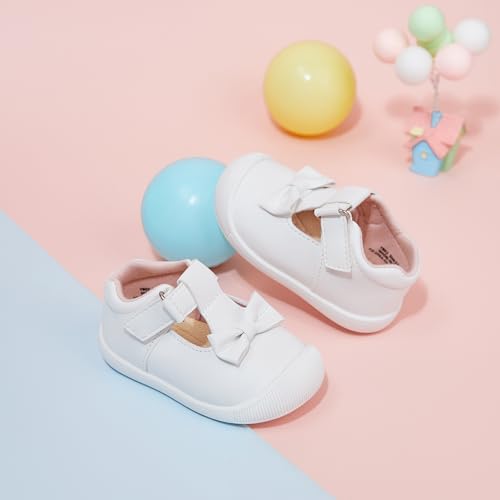 Image of PHIRAMIN Toddler Girl Mary Jane Dress Shoes-Little Girl School Uniform Shoes for Wedding Party