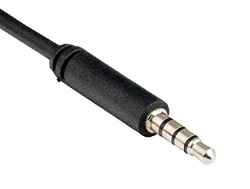 Cable auxiliar 3.5mm macho a hembra TRRS 1.83 m miniatura 3