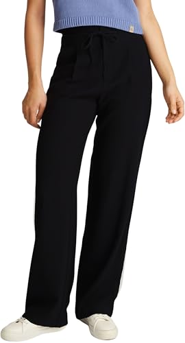 Calvin Klein Damen Stoffhose Ecovero Relaxed Straight Pant mit Taillengürtel, Schwarz (Ck Black), 31W
