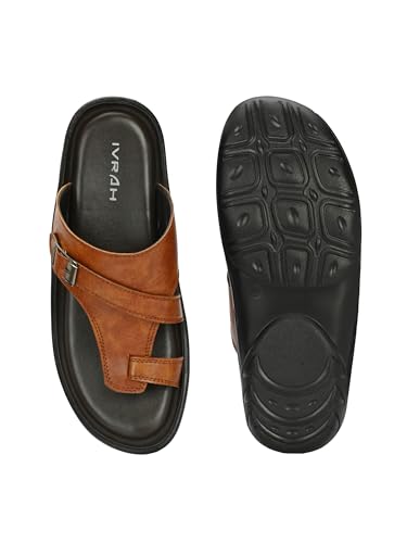 Image of IVRAH Synthetic Leather Sandal Lightweight and Comfortable Footwear for Men