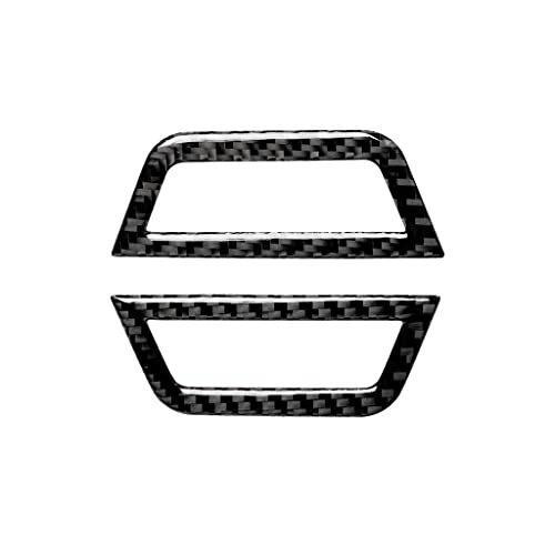 OZEQO Fibra de carbono do carro banco traseiro ventilador de ventilação adesivos decorativos, ajuste