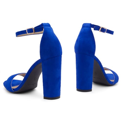 Herstyle Women’s Chunky Block Heels – Open Toe Ankle Strap Sandals, 3.75 Inch High Heels for Wedding, Party & Dressy Occasions – Comfortable Strappy Dress Shoes4
