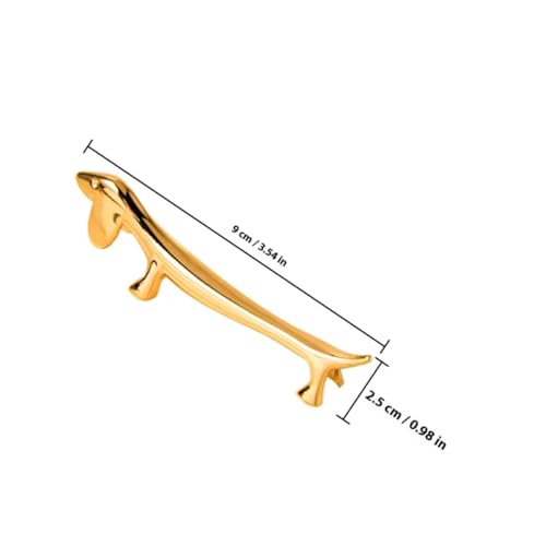 HOUDERCO 2個 動物小犬デザイン箸置き キッチンカトラリー整理用スプーンホルダー付き テーブル用箸ラック 食器汚れ防止 実用的か装飾的