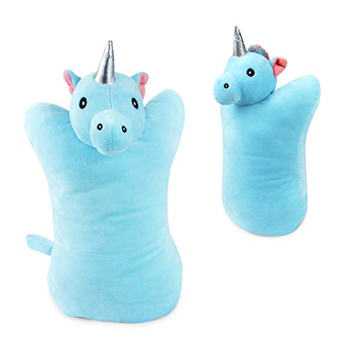 Image of Cloudz Plush On Hand Kids Travel Pillow Pal - Unicorn