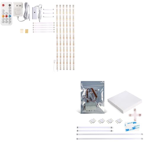 Kit de 6 tiras LED bajo gabinete con control remoto miniatura 1