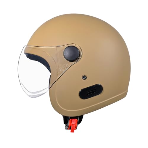 Image of Studds Jet Open Face ISI Certified Helmet with Chopper Visor Desert Storm - L
