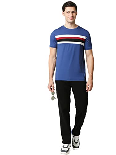 Image of HIGH STAR Men Black Solid Relaxed Fit Stretchable Jeans (30, Black)