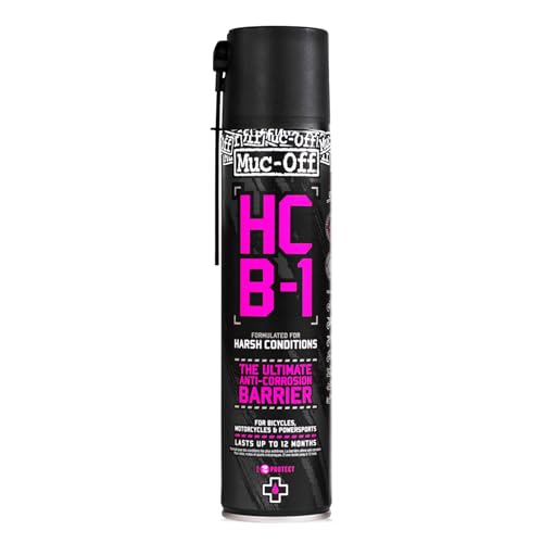 Muc-Off HCB-1 - Anti-Corrosion Spray for Bikes, Motorcycles, Marine and ATVs - Harsh Condition Barrier Dissolves Rust and Creates a Self-Healing Protective Film - 400ml