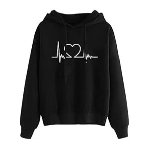Hoodie für Damen Mode Sweatshirt mit Kapuze Einfarbige Kapuzenpullover Elegant Bekleidung Frau Oberteile Elegante Oberteil Freizeit Teenager Mädchen Vintage Locker Casual Baumwolle Pullover